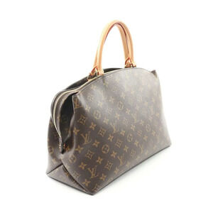 Louis Vuitton Brown Monogram Leather Palais Handbag Canvas Grand